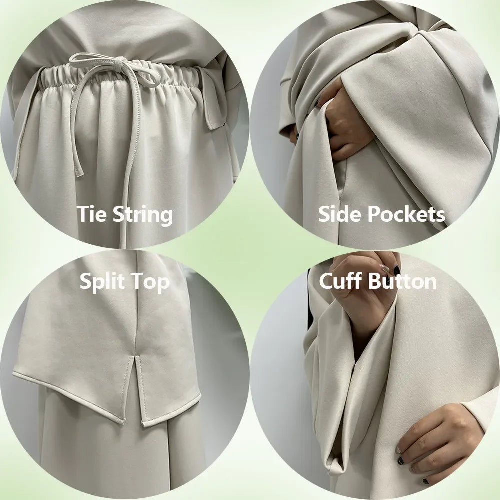 Abaya mit Rock Set "Amira"